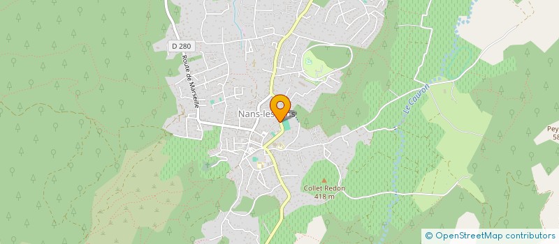 localisation de l'entreprise SYNDICAT D'ALIMENTATION EN EAU DE LA SAINTE BAUME à NANS-LES-PINS