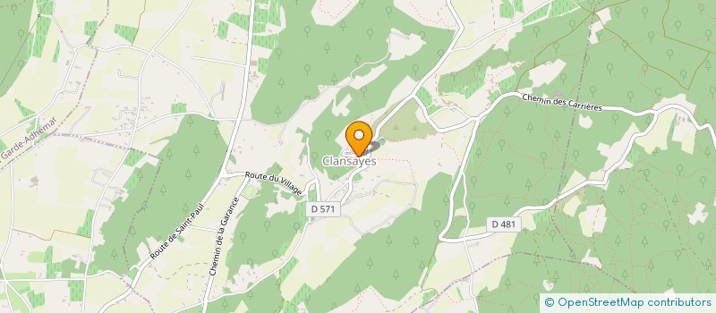 localisation de l'entreprise SYNDICAT D'AMENAGEMENT DU BASSIN DE LA BERRE, DE LA VENCE ET DE LEURS AFFLUENTS  CLANSAYES