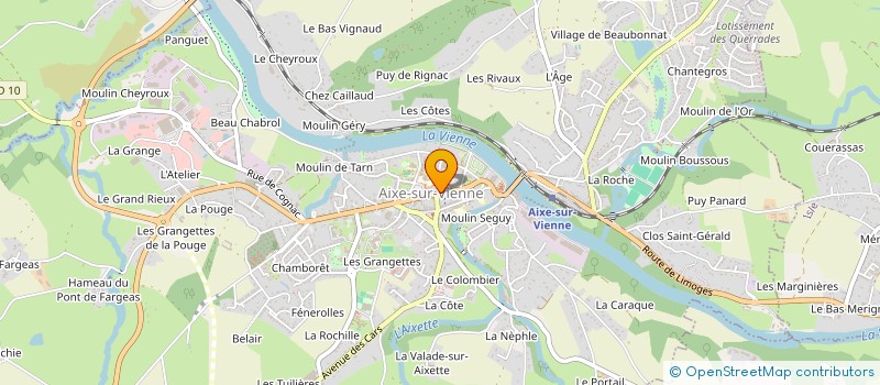 localisation de l'entreprise SYNDICAT D AMENAGEMENT DU BASSIN DE LA VIENNE à AIXE-SUR-VIENNE