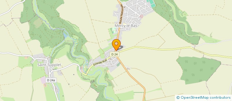 localisation de l'entreprise SYNDICAT D'ASSAINISSEMENT ET D'EPURATION DE BOISMONT - MERCY LE BAS  MERCY-LE-BAS