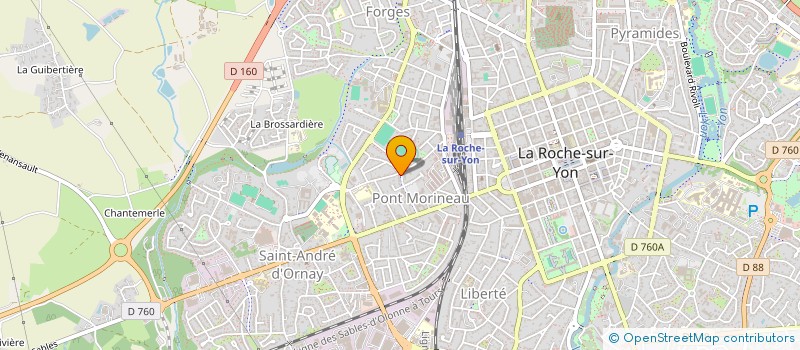 localisation de l'entreprise SYNDICAT D'ELEVAGE DE LA RACE BLONDE D'AQUITAINE  LA ROCHE-SUR-YON