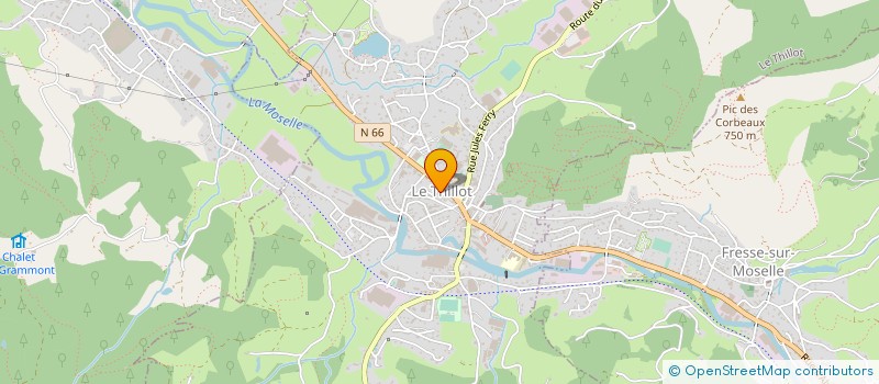 localisation de l'entreprise SYNDICAT D'EPURATION INTERCOMMUNAL DE LA HAUTE VALLEE DE LA MOSELLE à LE THILLOT
