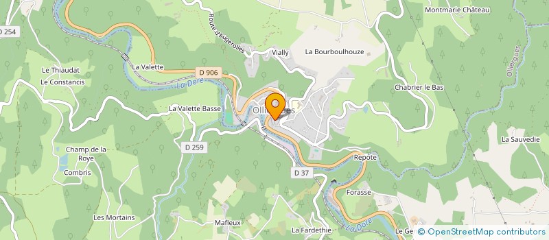 localisation de l'entreprise SYNDICAT D'ESTIVE DU BEAL ET DU MERLE  LE BRUGERON