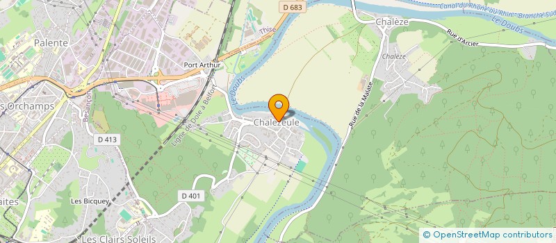 localisation de l'entreprise SYNDICAT D ETUDES DE L EST BISONTIN à CHALEZEULE