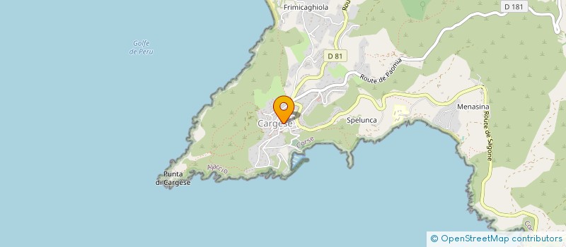 localisation de l'entreprise SYNDICAT D'INITATIVE DE CARGES à CARGESE