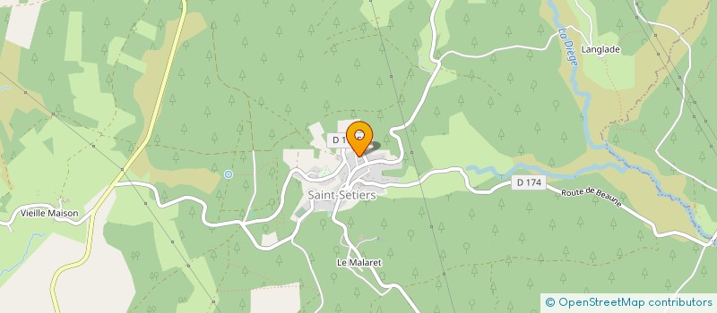 localisation de l'entreprise SYNDICAT D'INITATIVE PEYRELEVADE  PEYRELEVADE