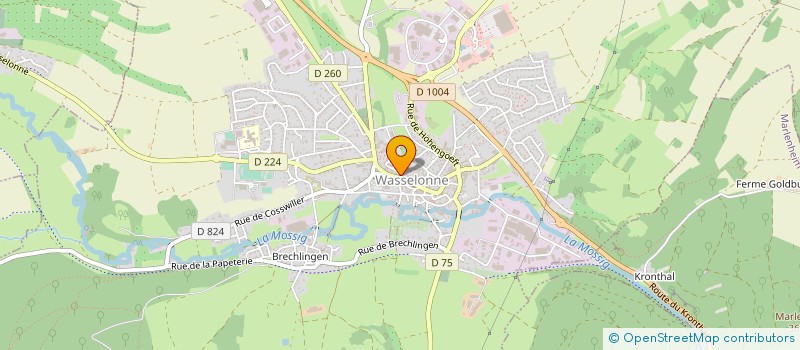localisation de l'entreprise SYNDICAT D INITIATIVE à WASSELONNE