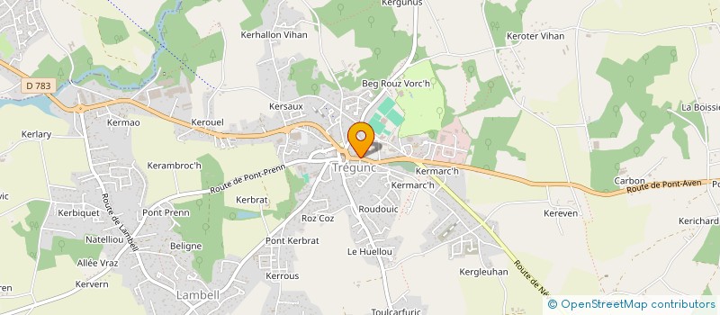 localisation de l'entreprise SYNDICAT D INITIATIVE à TREGUNC