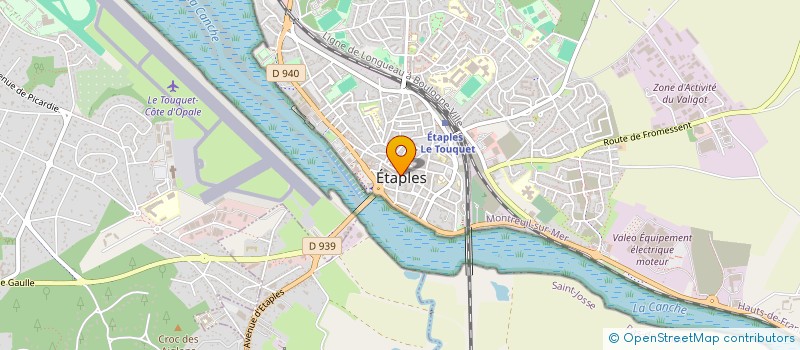 localisation de l'entreprise SYNDICAT D INITIATIVE à ETAPLES