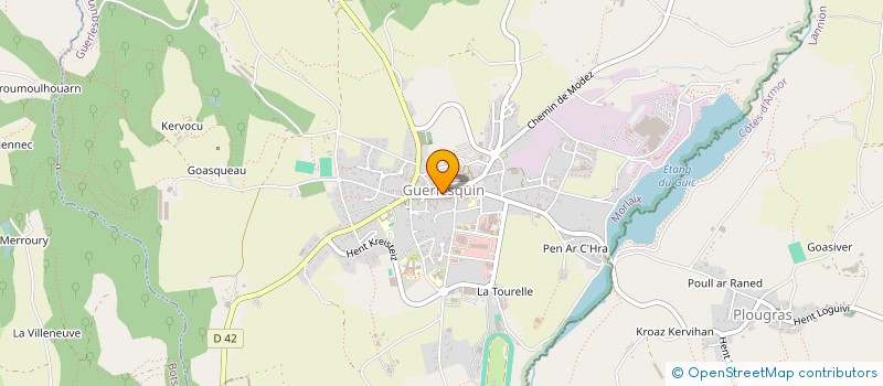 localisation de l'entreprise SYNDICAT D INITIATIVE à GUERLESQUIN