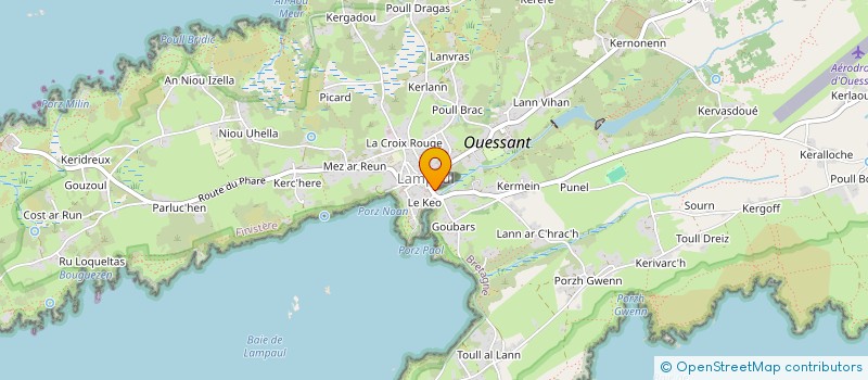 localisation de l'entreprise SYNDICAT D'INITIATIVE à OUESSANT