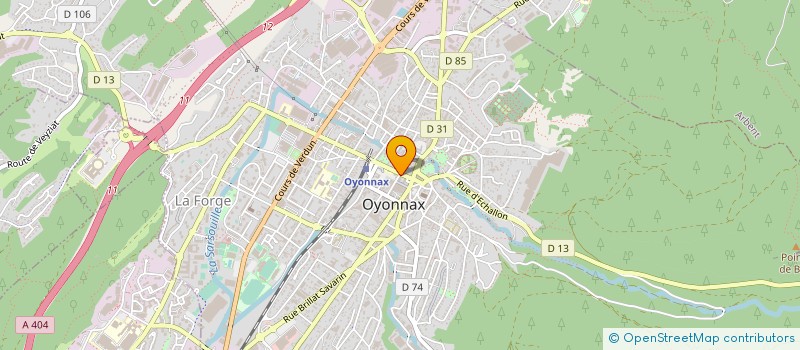 localisation de l'entreprise SYNDICAT D'INITIATIVE à OYONNAX