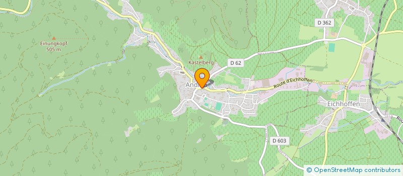 localisation de l'entreprise SYNDICAT D INITIATIVE  ANDLAU