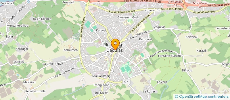 localisation de l'entreprise SYNDICAT D INITIATIVE à PLOUGASTEL-DAOULAS