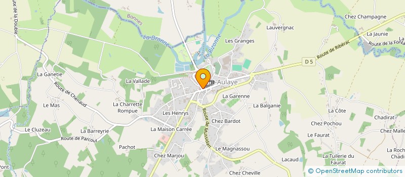 localisation de l'entreprise SYNDICAT D'INITIATIVE à SAINT AULAYE-PUYMANGOU