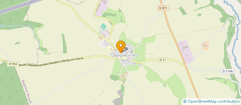 localisation de l'entreprise SYNDICAT D'INITIATIVE à BAIGNEUX-LES-JUIFS