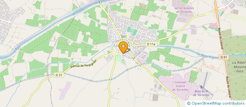 localisation de l'entreprise SYNDICAT D INITIATIVE  TORREILLES