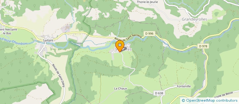 localisation de l'entreprise SYNDICAT D INITIATIVE à CHAMPEIX