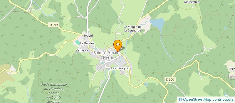 localisation de l'entreprise SYNDICAT D INITIATIVE à SAINT-GERMAIN-L'HERM