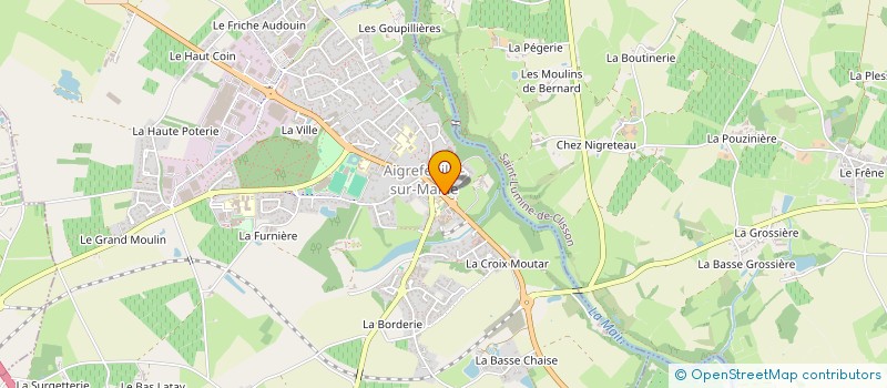 localisation de l'entreprise SYNDICAT D'INITIATIVE à AIGREFEUILLE-SUR-MAINE