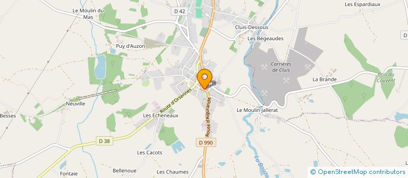 localisation de l'entreprise SYNDICAT D'INITIATIVE à CLUIS