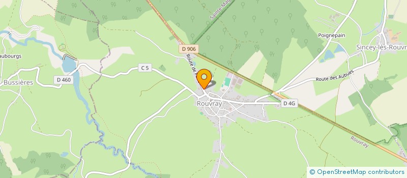 localisation de l'entreprise SYNDICAT D'INITIATIVE  ROUVRAY