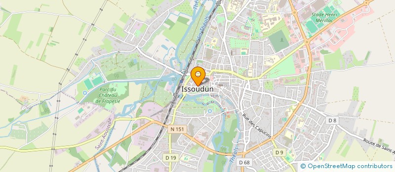localisation de l'entreprise SYNDICAT D INITIATIVE à ISSOUDUN