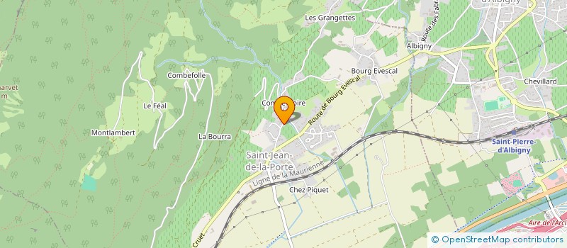 localisation de l'entreprise SYNDICAT D INITIATIVE  SAINT PIERRE D'ALBIGNY