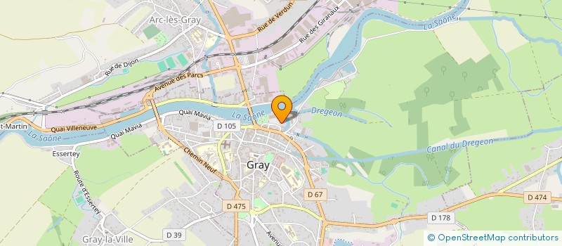 localisation de l'entreprise SYNDICAT D INITIATIVE à GRAY