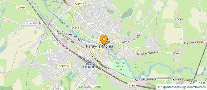 localisation de l'entreprise SYNDICAT D INITIATIVE  PARAY LE MONIAL