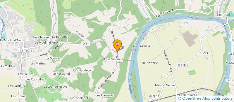 localisation de l'entreprise SYNDICAT D INITIATIVE  VAL DE LOUYRE ET CAUDEAU