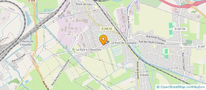 localisation de l'entreprise SYNDICAT D INITIATIVE  COULOGNE