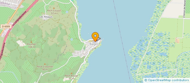 localisation de l'entreprise SYNDICAT D INITIATIVE DE BAGES  BAGES