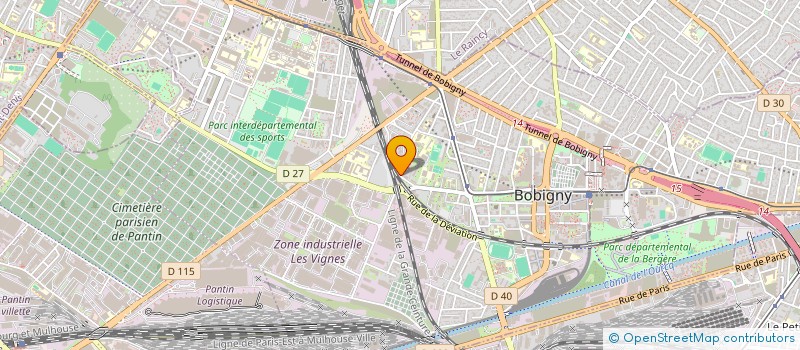 localisation de l'entreprise SYNDICAT D'INITIATIVE DE BOBIGNY (SIB)  BOBIGNY