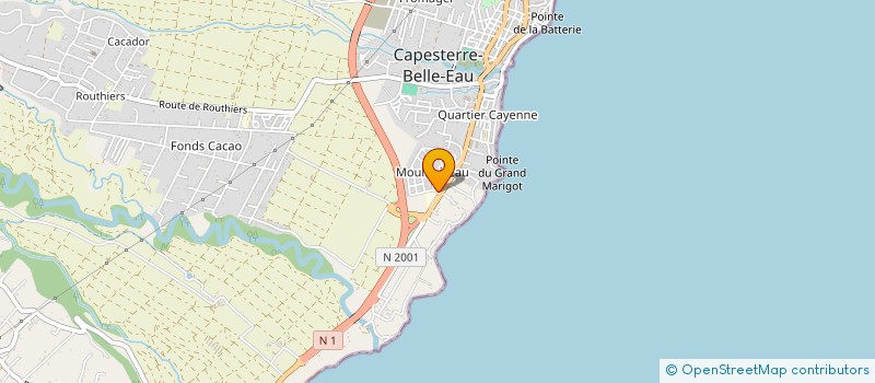localisation de l'entreprise SYNDICAT D'INITIATIVE DE CAPESTERRE BELLE EAU TERRE DE DECOUVERTES ET DE SAVEURS à CAPESTERRE-BELLE-EAU