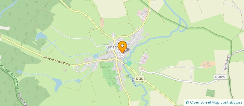 localisation de l'entreprise SYNDICAT D INITIATIVE DE FENETRANGE  FENETRANGE