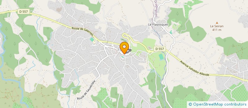 localisation de l'entreprise SYNDICAT D INITIATIVE DE FLAYOSC  FLAYOSC