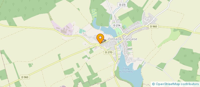 localisation de l'entreprise SYNDICAT D'INITIATIVE DE FONTAINE-FRANCAISE, VAL DE VINGEANNE  FONTAINE-FRANCAISE