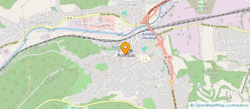 localisation de l'entreprise SYNDICAT D'INITIATIVE DE ROMBAS  ROMBAS