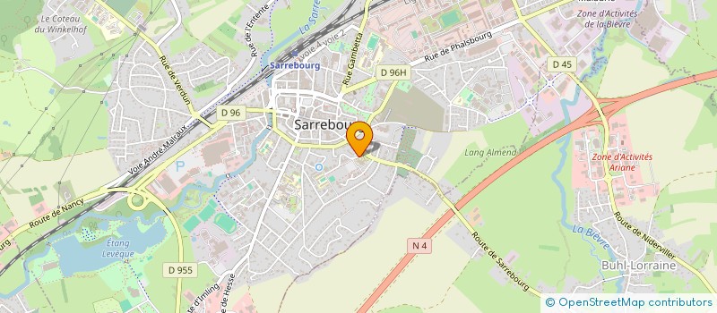 localisation de l'entreprise SYNDICAT D'INITIATIVE DE SARREBOURG à SARREBOURG