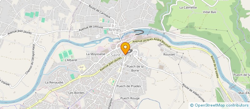 localisation de l'entreprise SYNDICAT D'INITIATIVE DE ST JUERY à SAINT-JUERY