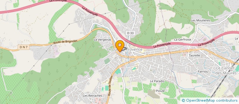 localisation de l'entreprise SYNDICAT D INITIATIVE DU LUC  LE LUC