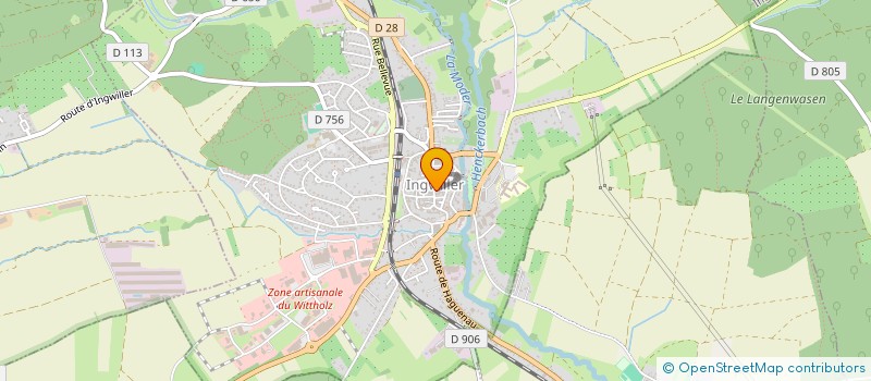 localisation de l'entreprise SYNDICAT D INITIATIVE DU PAYS DE HANAU  INGWILLER