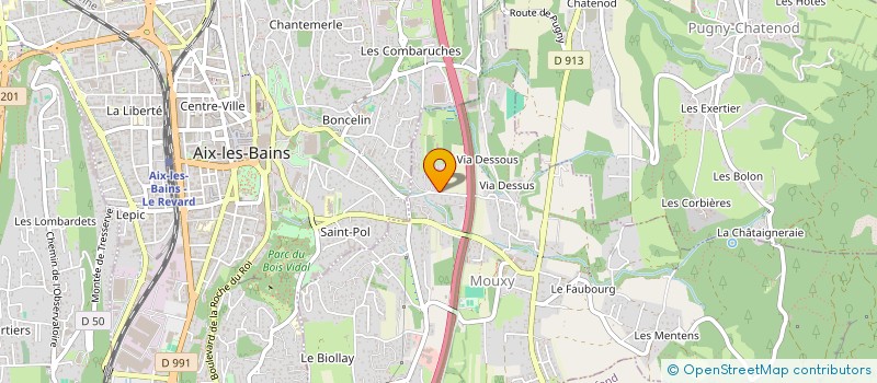 localisation de l'entreprise SYNDICAT D INITIATIVE DU REVARD  PUGNY-CHATENOD