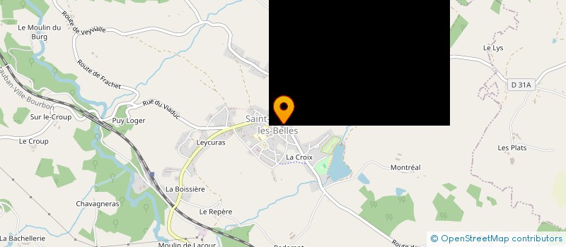 localisation de l'entreprise SYNDICAT D'INITIATIVE ET D'ANIMATION  SAINT-GERMAIN-LES-BELLES