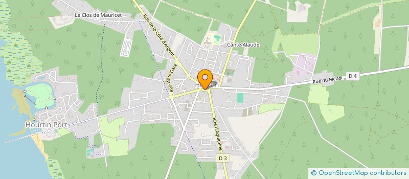 localisation de l'entreprise SYNDICAT D INITIATIVE HOURTIN à HOURTIN