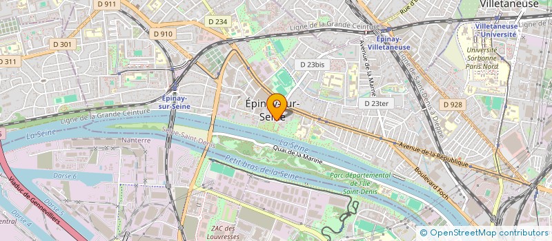 localisation de l'entreprise SYNDICAT D INITIATIVE OFFICE DU TOURISME à EPINAY-SUR-SEINE