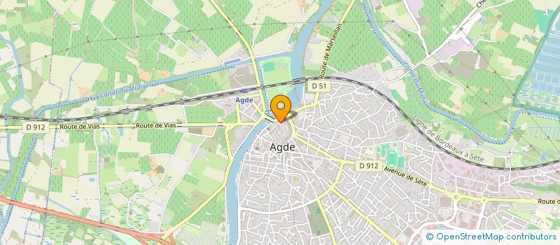 localisation de l'entreprise SYNDICAT D INITIATIVE OFFICE DU TOURISME  AGDE