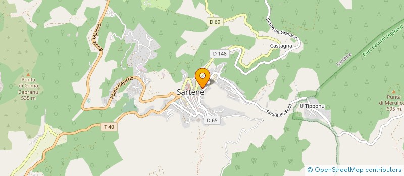 localisation de l'entreprise SYNDICAT D'INITIATIVE SARTENE à SARTENE