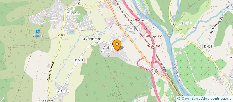 localisation de l'entreprise SYNDICAT D'INITIATIVE VALLEE DU JABRON - MONTAGNE DE LURE  LES OMERGUES